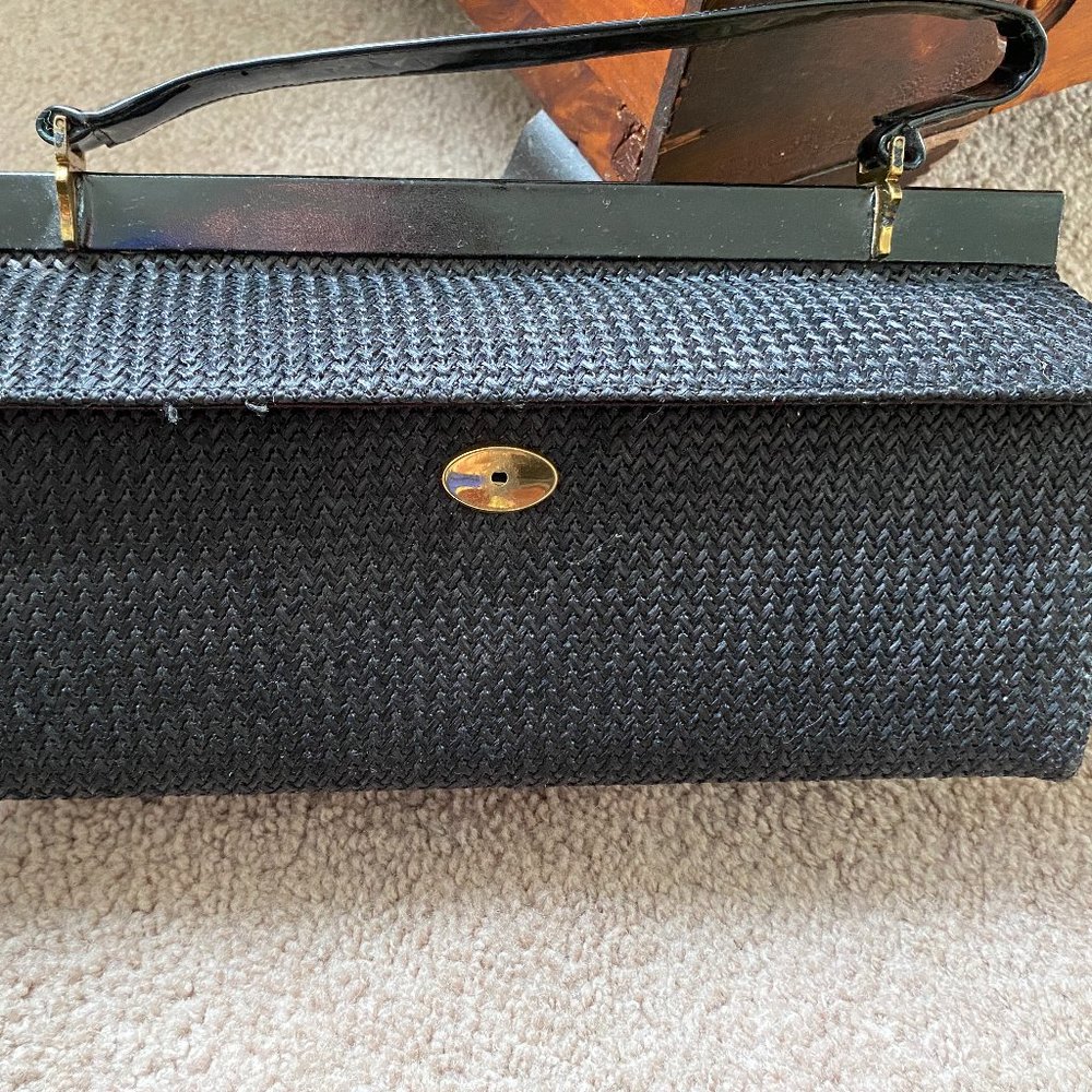 Black Quilt Clutch Purse